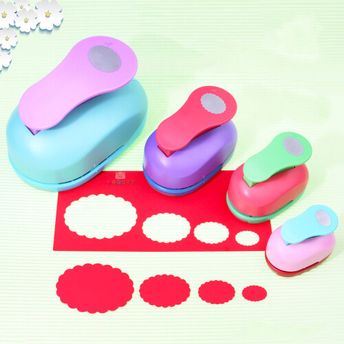 Portable Lace Oval Hole Puncher Multipurpose Paper Embossing-2 2