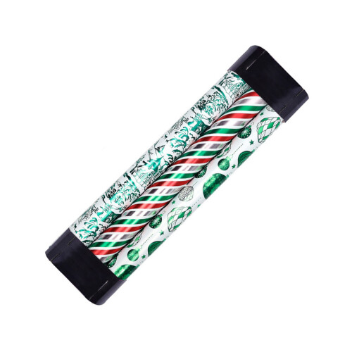 3Piece Vibranting Gift Wrap Set for DIY Holiday Projects-3