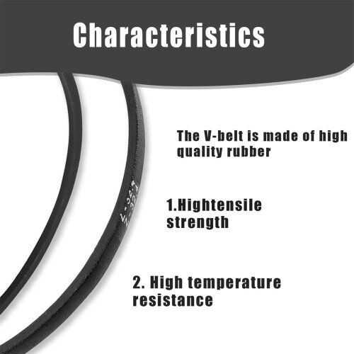 OEM Lawn Mower Drive Belt 32.5"x 3/8" Rubber Construction 1