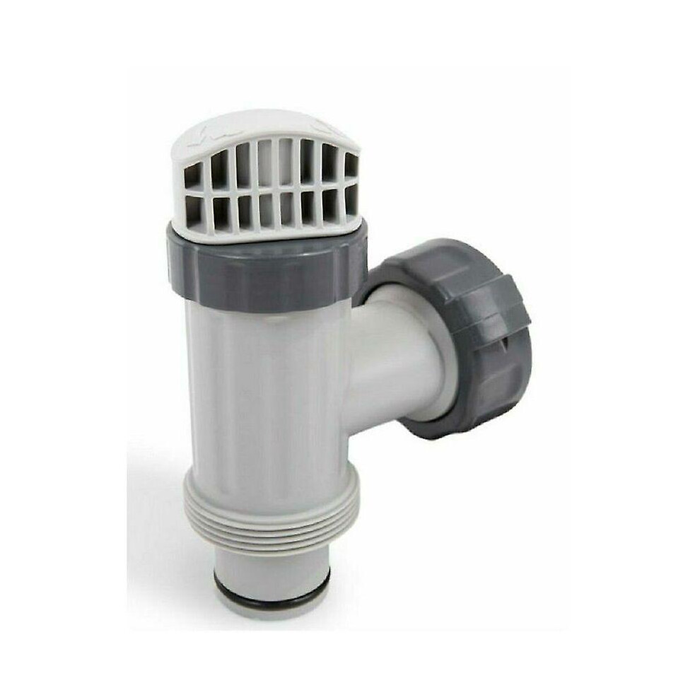 Kikidex (As Show, One Size) Intex 11872 Swimming Pool Plunger Valve Double Breakaway Hose Plunger Valve Hose Tee Connector