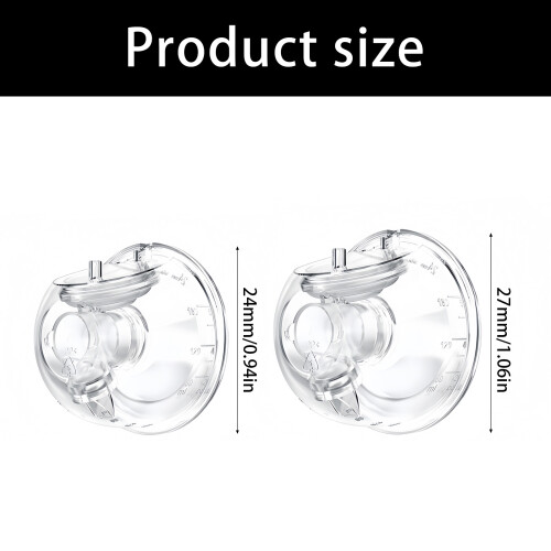 Milk Collector Cup Replacement Part Include-24mm transparent 2