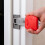 Quick Install Door Security Lock Compact Metal Construction-Red 6
