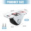 TPE Rubber Quiet Rotate Casters Base Smooth-0.5 inches 5