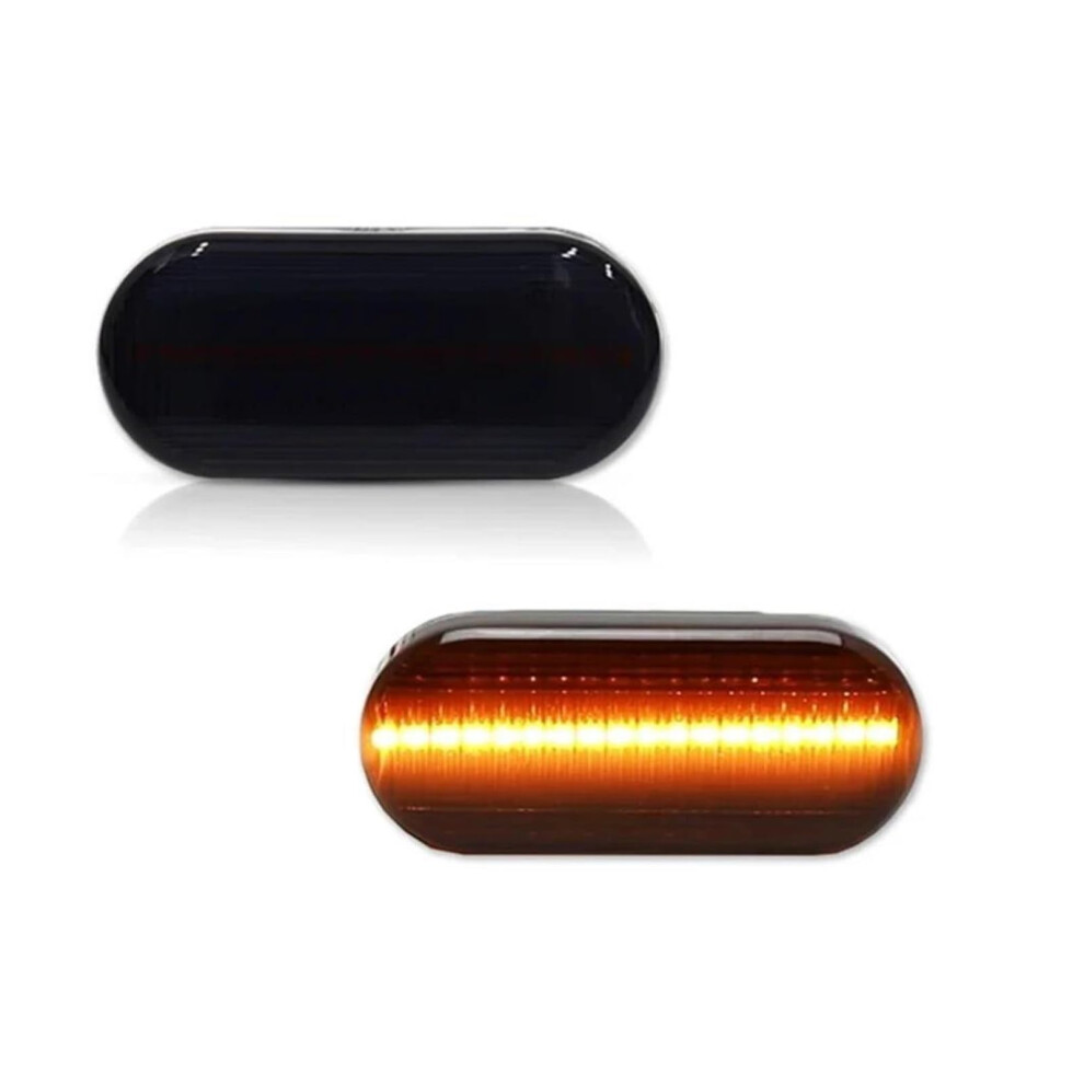 Side Marker Smoked Lens No Dynamic 2X Led Turn Signal For Bora, Golf Mk4, Lupo 3Bg, Polo Sb6 Light 9354506692865