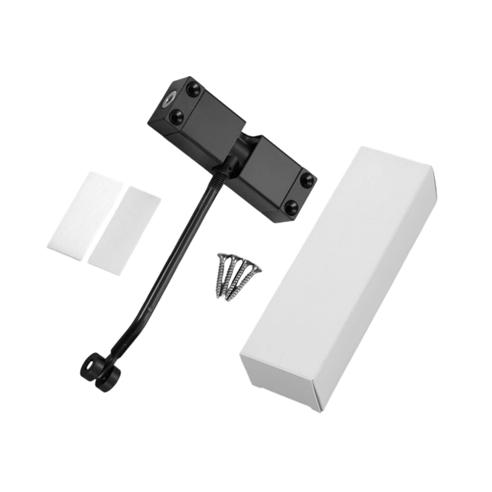 Automatic Door Closer Quiet Spring Mechanism Durability-Black 7754000283101