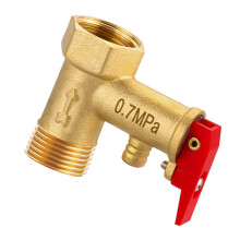 Brass Safety Pressure Release Valves Adjustable Pressure-0.7Mpa