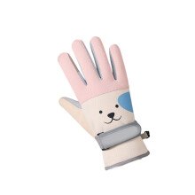 Touchscreens Winter Biking Gloves Warm Gloves With-puppy pink