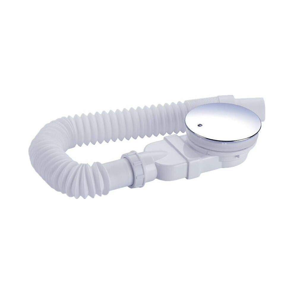 Kikidex (As Show, One Size) Shower Drain 90 Mm With Anti-Odor Flap For Shower Tray, Waste Set White