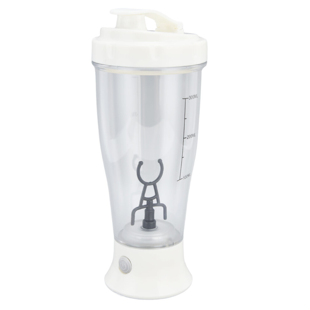 Electric Mixing Cup 350ml Automatic Shaker Bottle White 21x8cm-image-OPC-PMR9KNK-NEW