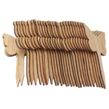 30 Stück umweltfreundliche Holz-Pflanzenetiketten, 10x6cm für Garten & Gewächshaus