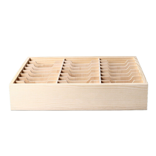 24 Grid Holz Desktop Storage Box Handy Management 2