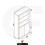 Creative Furniture Spectrum Display Cabinet 170cm - White with Gloss Doors 8
