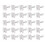 25PCS Schiebefensterschloss Aluminiumlegierung 10