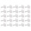 25PCS Schiebefensterschloss Aluminiumlegierung 4