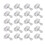 25PCS Schiebefensterschloss Aluminiumlegierung 5