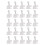25PCS Schiebefensterschloss Aluminiumlegierung 3