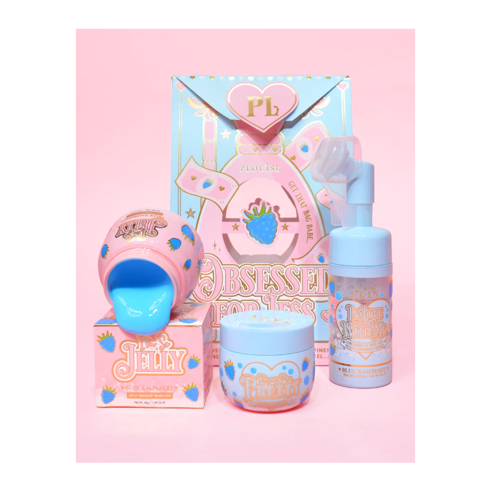P Louise Blue Obsessed For Less Skincare Set - Raspberry