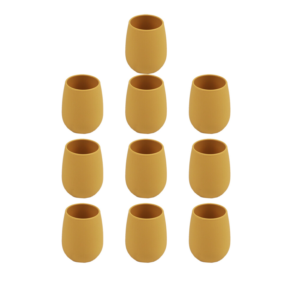 (Yellow) 10 Pieces Children Water Cup Shockproof Washable Wine Drinks Flask-image-OPC-PMR9VR9-NEW