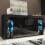 Creative Furniture Eden Sideboard 164cm - Black with Gloss Doors 6