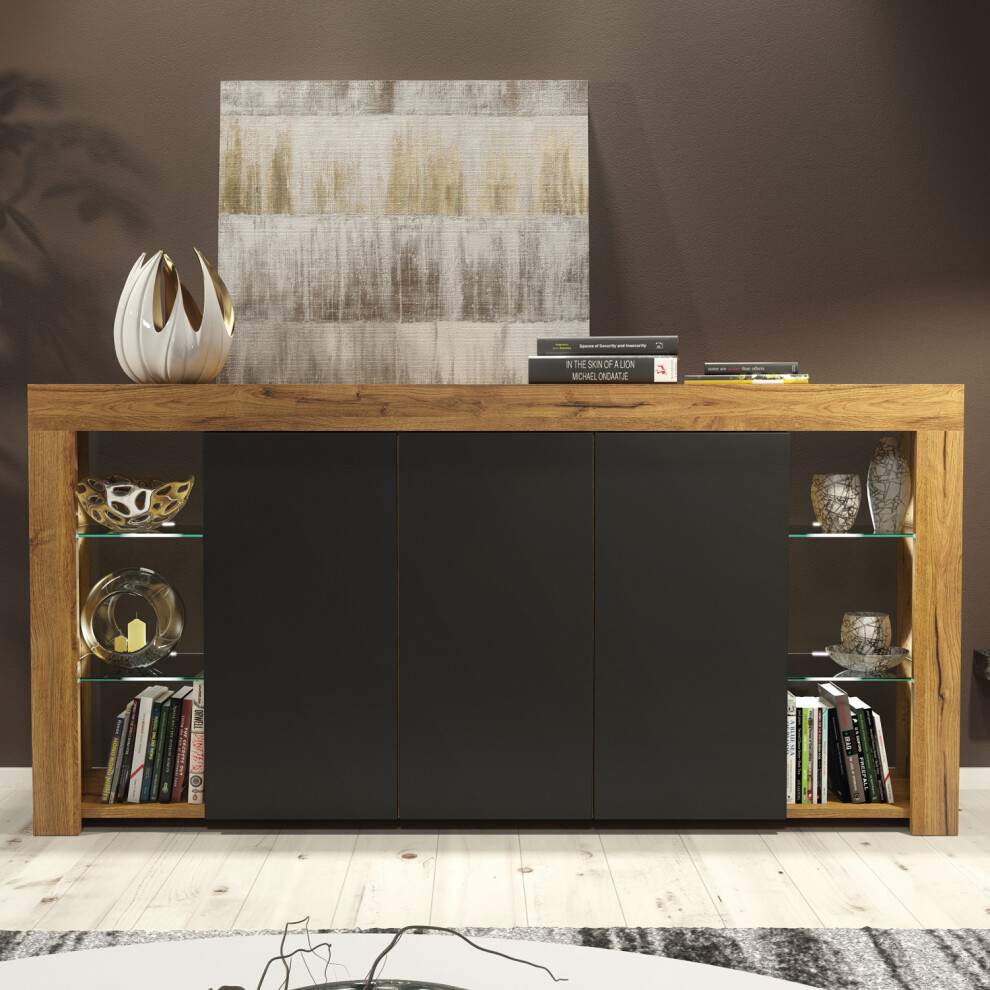 Creative Furniture Oak Sideboard 164cm - Brown - Image 2
