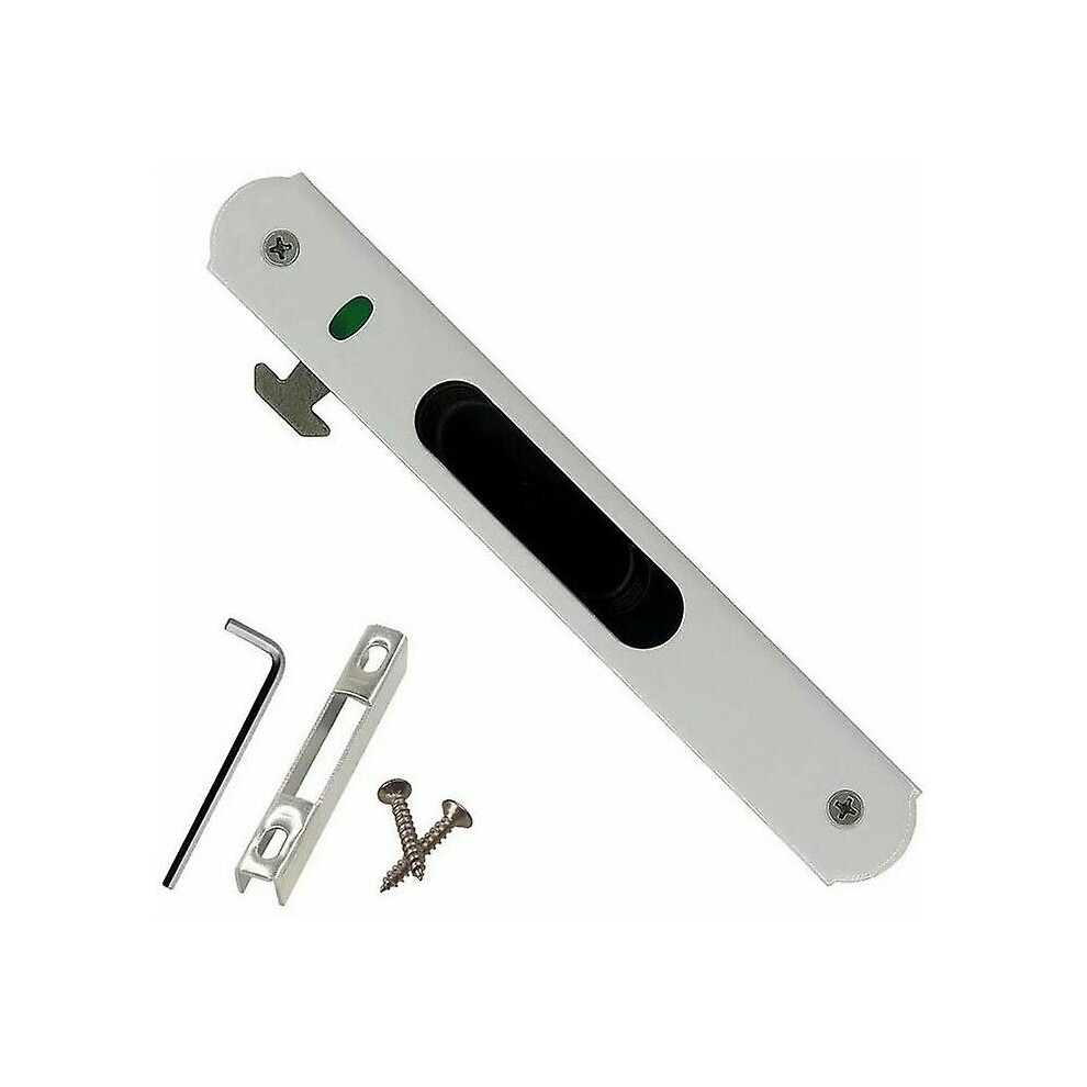 Kikidex (As Show, One Size) Sliding Door Lock - Household Stainless Steel Simple Sliding Door Window Lock Hardware Fittingsfonepro