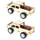 2 Set Holz Sprachgesteuertes Fahrzeug DIY 4