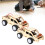 2 Set Holz Sprachgesteuertes Fahrzeug DIY 10
