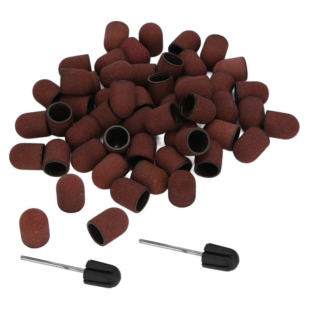 80# Grit Nail Art Sanding Head Set â 27x20mm, Durable Polishing Bits