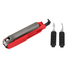 Coupe-ongles en acier inoxydable 8 cm/3,1 po Rouge-Noir