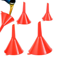 4Pcs PP Funnel Set, Funnels For Filling Bottles Or Containers, 4 Different Sizes, Multipurpose Wide Mouth Filter Funnels For Kitchen, Automotive