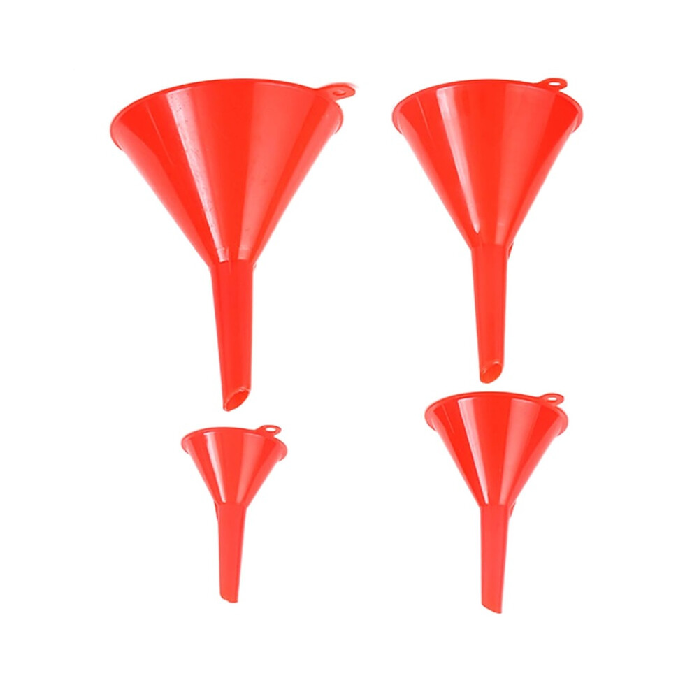 4X Funnels For Automotive Use, Car Engine Oil Tool Comprehensive Kit, Oil Fill, Wide Mouth For Filling Bottles, Portable And Convenient Red 9009412825509