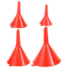 4pcsAutomotive Funnel Kit,Funnels for Engine Oil Brake Fluid,Wide Mouth Funnels with Tapered Spout, Transmission Coolant