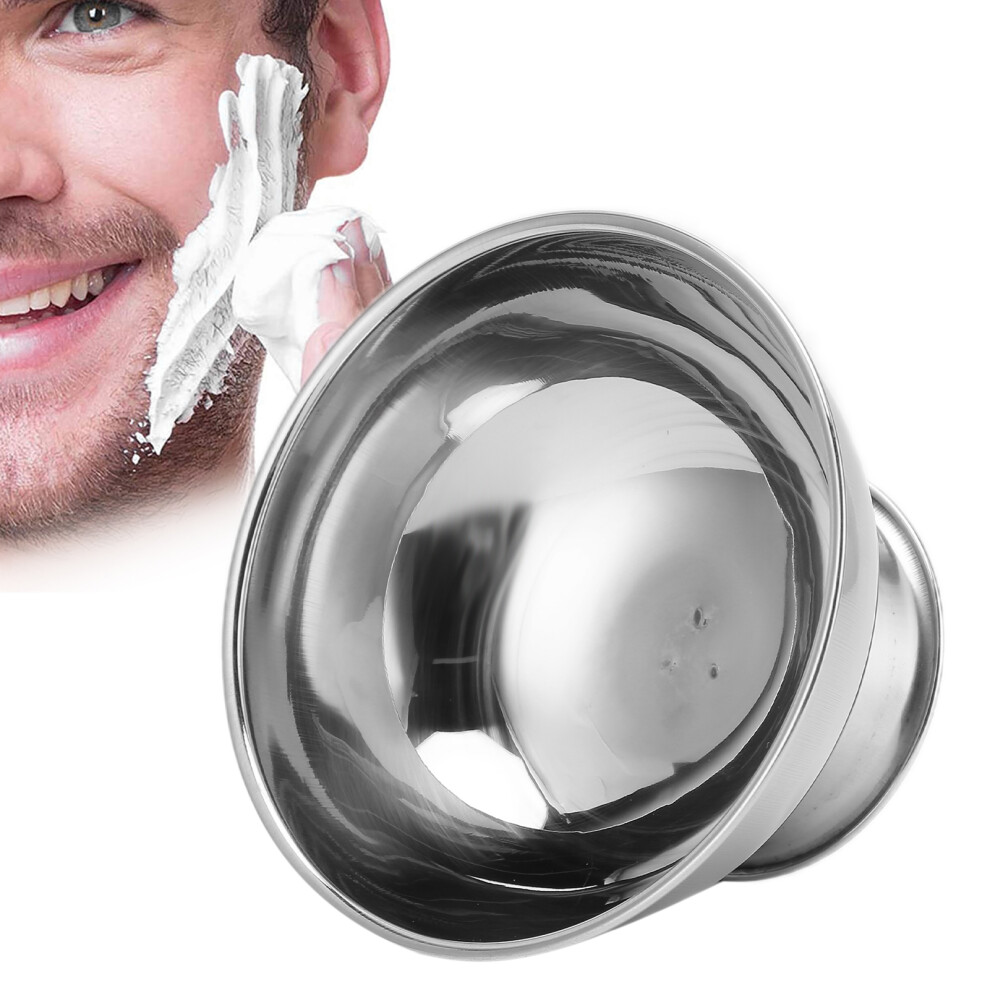 Stainless Steel Shaving Foam Bowl for Men, Heavy Duty Lather Maker