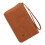 Practical Zippered Passport Case Compact Waterproof-brown 1