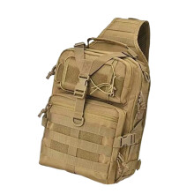 Scratch Resistant Tactically Chest Bag Oxfords Fabric-Khaki