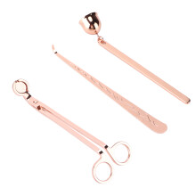 3pcs Stainless Steel Wick Trimmer Candle Accessories for Home Decor