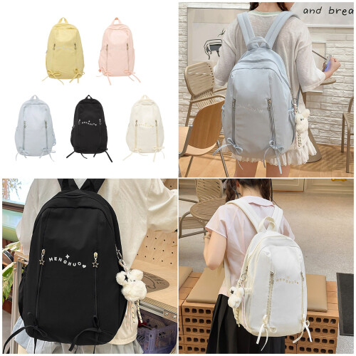 Trendy Student Backpack Ergonomic Shoulder Support-Blue L 2