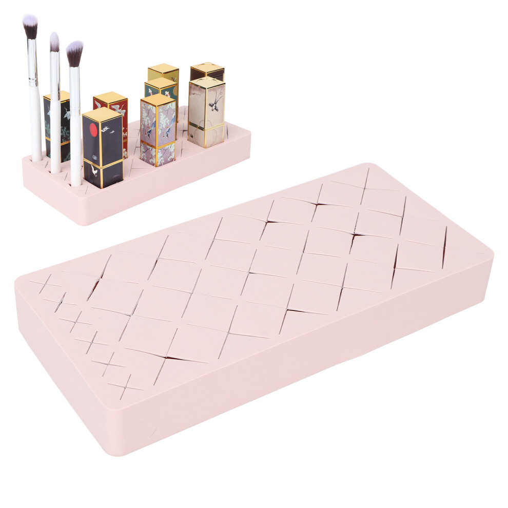 Silicone Lipstick & Jewelry Storage Case 24 Units Pink 19x9x3cm