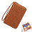 Rfids Reisepasshülle, Reisebrieftasche,-Kaffeefarbe 3