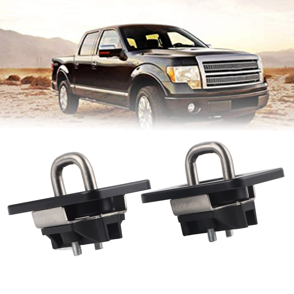 2Pcs Stainless Steel Truck Bed Tie Downs For F150, Silverado & Ram, 1000 Lbs 7661358017107