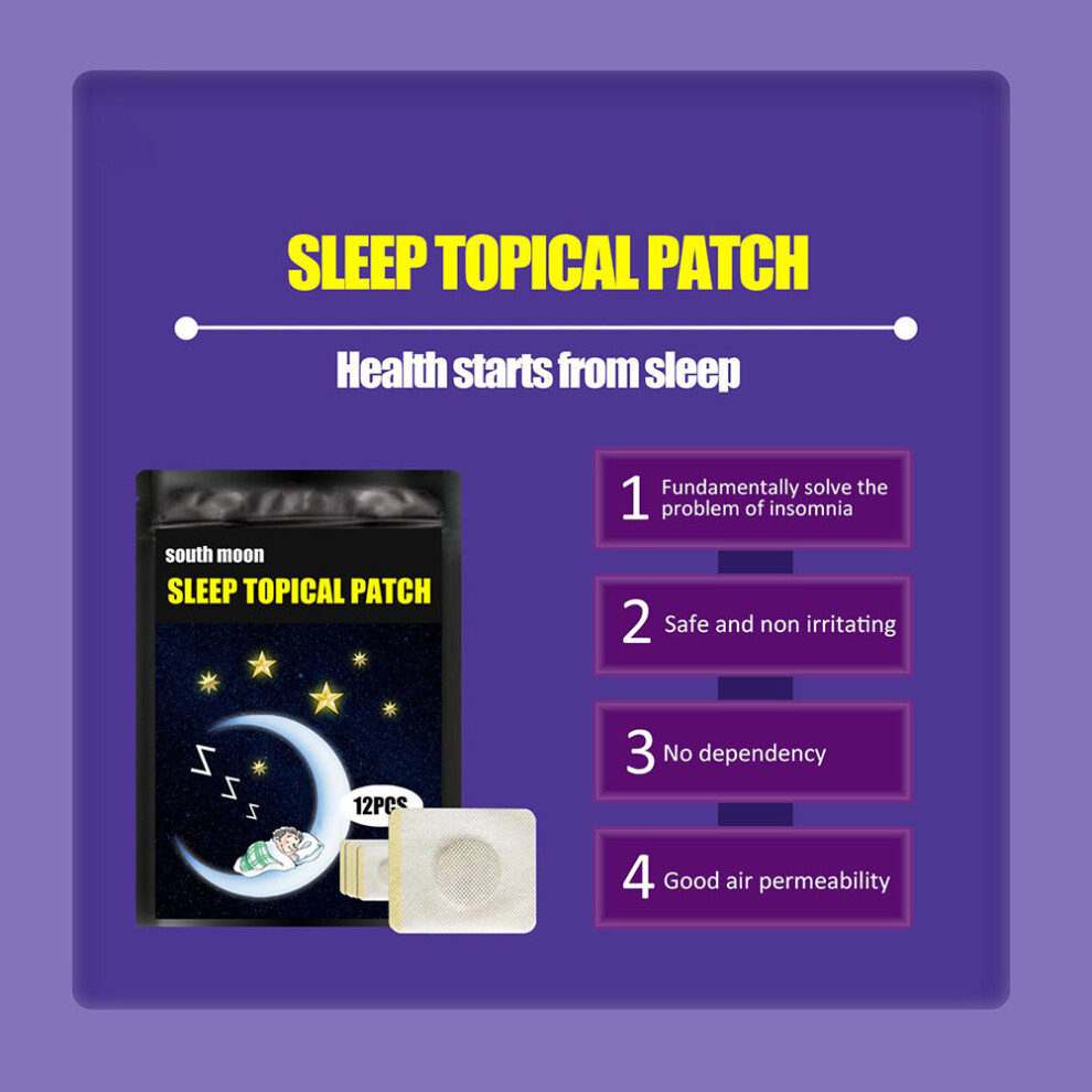 12pcs Sleep Improvement Patches for Insomnia & Stress Relief