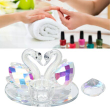 Elegant Crystal Glass Nail Art Dappen Dish, Acrylic Liquid Cup Holder