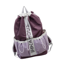 Sac à dos à cordon de serrage, sac de voyage, sac de-Violet
