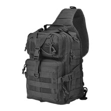 Sac de poitrine pratique pour trekking avec plusieurs-Noir