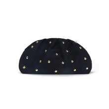 Sac nuage doux pochettes souples sacs à main froncés sac à-Noir
