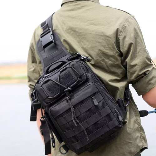 Sac de poitrine tactique Adventure, sacs à-Vert armée 1