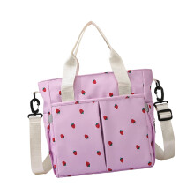 Toted Bag for Women Large Shoulder Bag with Zipper and-Purple
