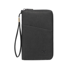Passport Wallet for Travel Passport Holder Cover with-Black