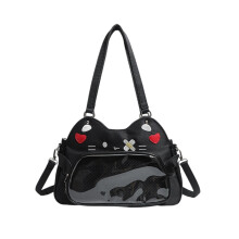 Itabag Shoulder Bag Crossbody Bag Transparent Pocket-Black