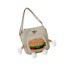 Trendy lelijke schattige hamburger portemonnee-Bij wit